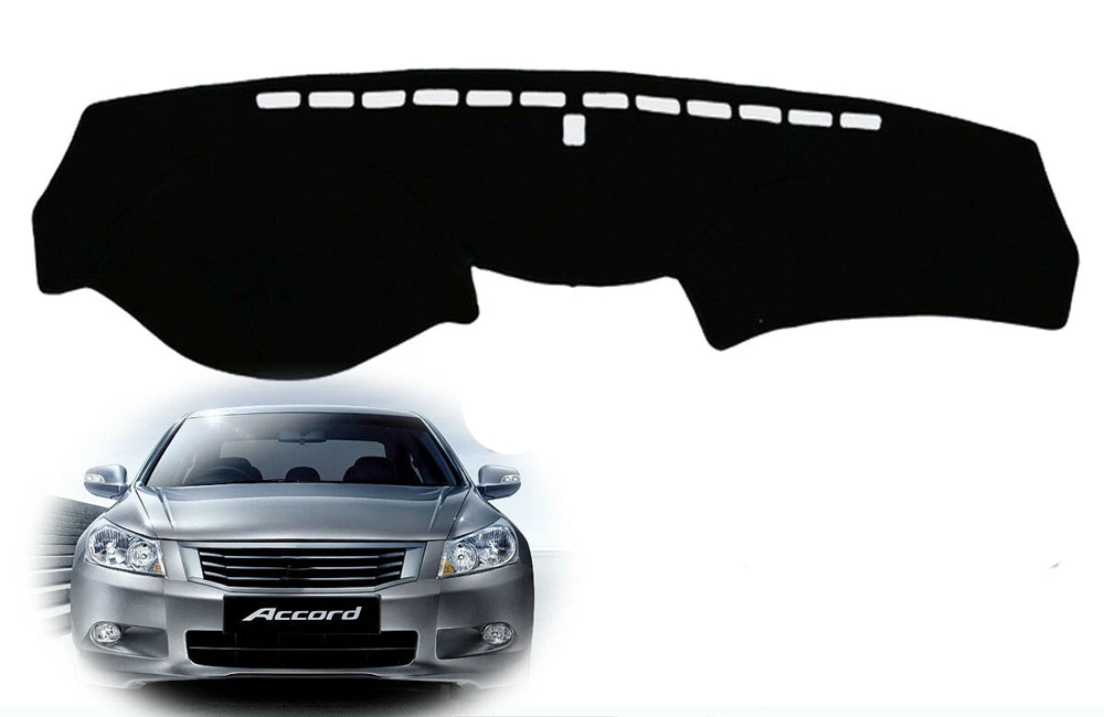 

Передний коврик для приборной панели автомобиля Honda Accord 2008-2012, чехол для приборной панели с защитой от солнца, Центральная панель консоли, нагревательная лента, отделка