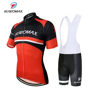 

2020 NEW KUWOMAX Cycling Jerseys Set Cycling Clothing Bib Shorts Breathable Quick Dry Bicycle Wear Maillot Ciclismo Bike Clothes
