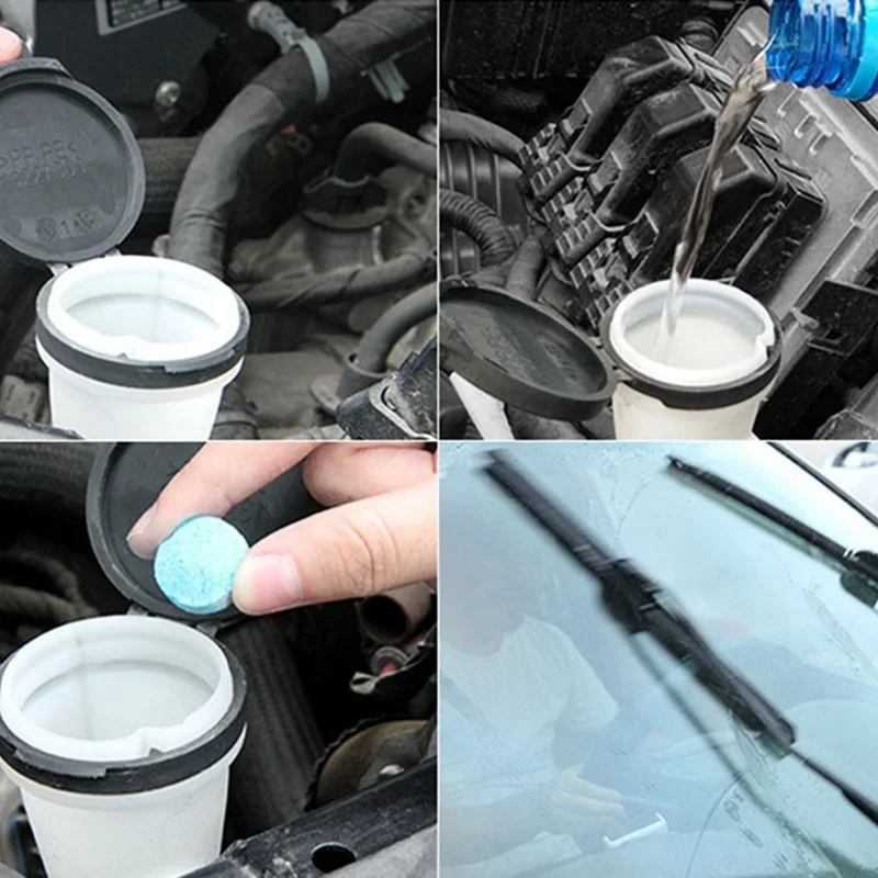 10 шт.(1 шт = 4л воды) Автомобильный Одноцветный стеклоочиститель изящный стеклоочиститель Автомойка для очистки окон автомобильный очиститель стекла автомобильные аксессуары