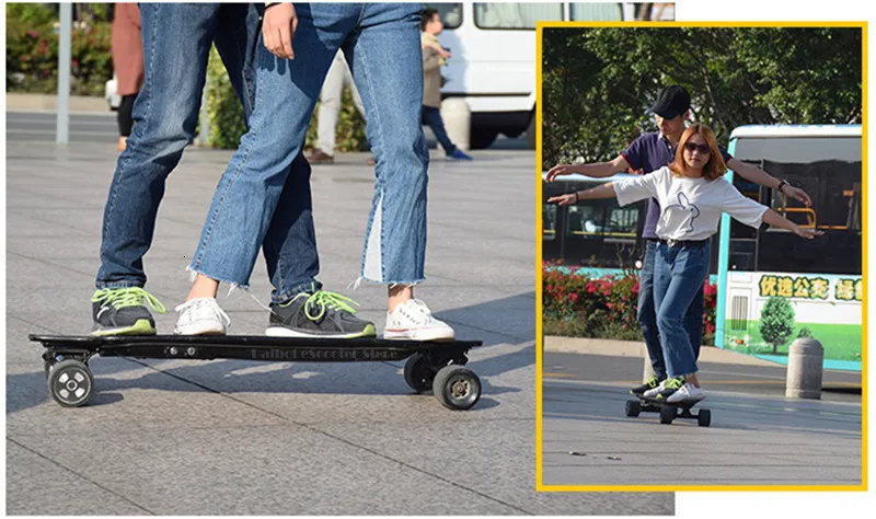 Four Wheel Electric Scooter Smart Self Balancing Scooters 600W Hub Motor Electric Longboard Skateboard Without Remote Controller  (6)