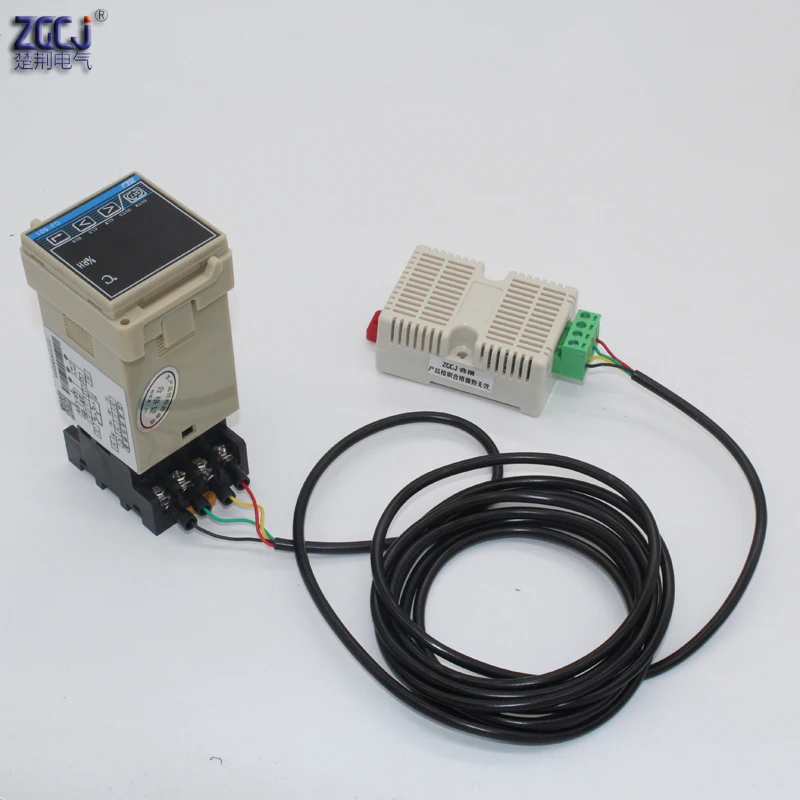 DIN-rail mounting temp and humidity controller alarm output RS485 function temperature sensor Hygrometer | Инструменты