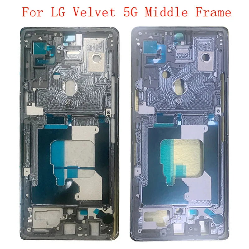 Housing Middle Frame LCD Bezel Plate Panel Chassis For LG Velvet 5G G900 Phone Metal Middle Frame