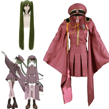 

Women Lady Hatsune Miku Senbonzakura Kimono Uniform Dress Outfit Anime Cosplay Costumes Wig Hat Full set