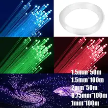 0,75 мм/1 мм/1,5 мм/2 мм ПММА прозрачный Оптический кабельное волокно конец света с/х Светодиодная лампа руководство набор «сделай сам» на праздник Красного коммерческое освещение