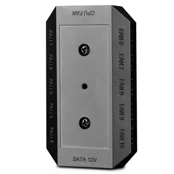 

Computer PC Case 10 Ports SATA Powered 4-Pin PWM CPU Fan Hub Station Controller