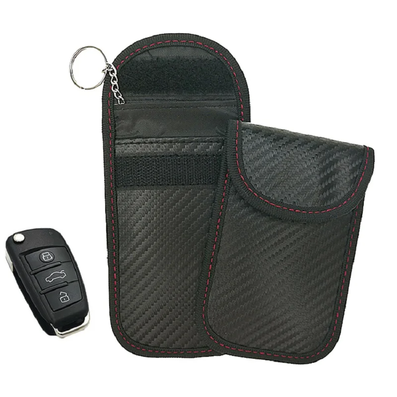 

Car Key Signal Blocker Case faraday Cage Shield Car Key Fob Signal Blocking Pouch Bag keyless Entry Fob Guard Pouch Bag