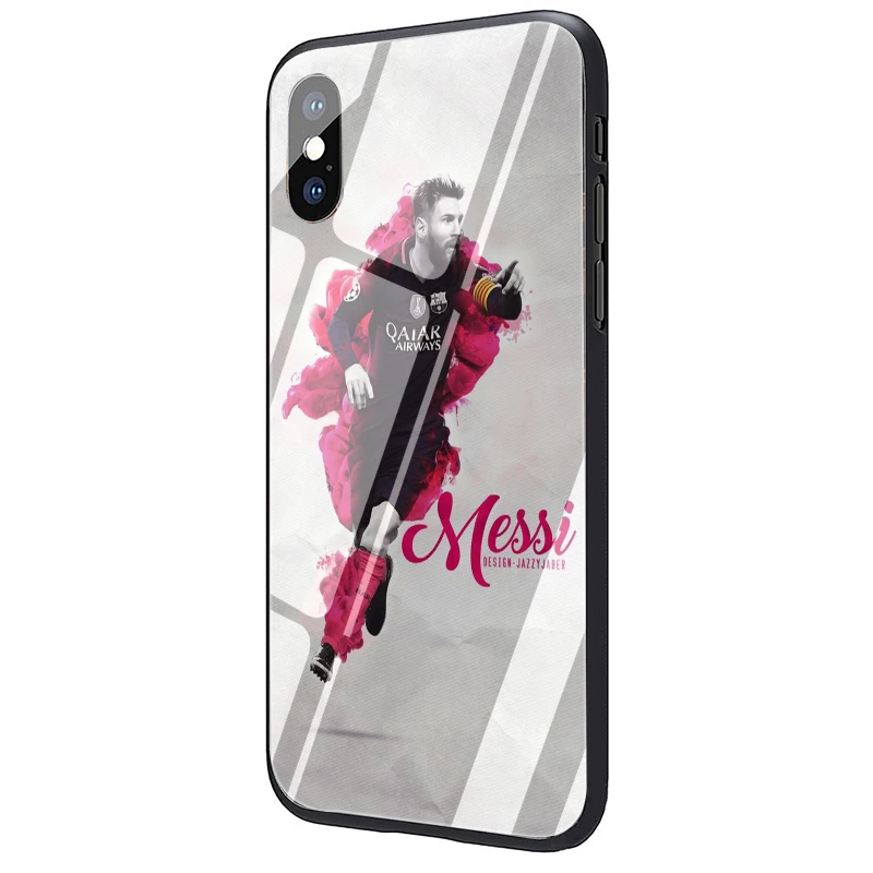 G5 Lionel messi чехол из закаленного стекла для телефона для iphone 5 5S 6 6S 7 8 Plus X XR XS 11 pro Max - Цвет: G5