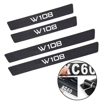 

4pcs Car Door Sill Scuff Anti-Scratch Stickers For Mercedes Benz A200 A180 B180 B200 CLA GLA AMG A B C E S Class CLS GLK CLK SLK