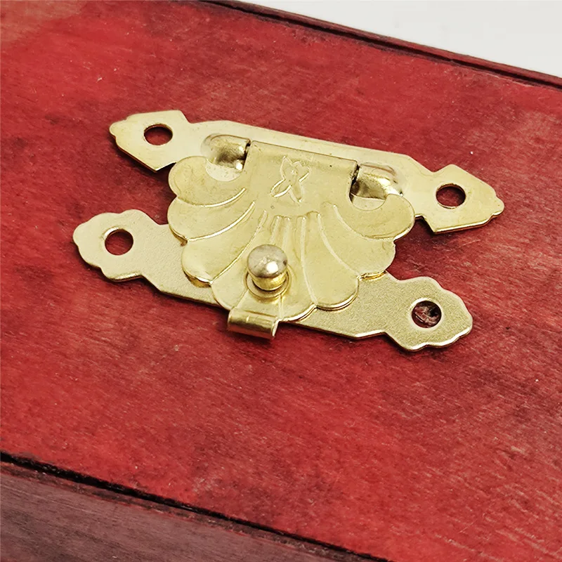 12pcs Flip Latch Antique Bronze Hasp Jewelry Home Finuture Buckle Decorative Wooden Padlock Case Box Lock