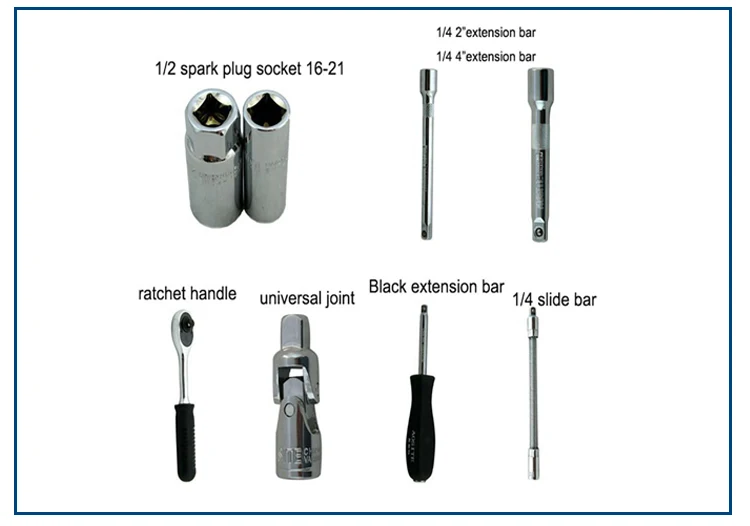 BDMY 61 pcsкомбинированный инструмент Профессиональный Автомобильный ремонтный разъем гаечный ключ универсальный шарнирный Трещоточный гаечный ключ скользящий стержень рукав набор комплектов