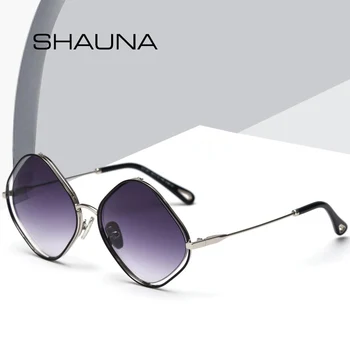 

SHAUNA Fashion Diamond Shaped Sunglasses Women Retro Gradient Eyewear Shades