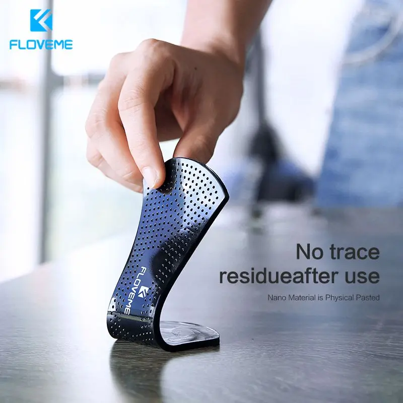 

FLOVEME Mobile Phone Holder Sticker For Tablet Car Phone Mount Holder Strong Adsorption Universal Wall Desk Stickers Paste Stand
