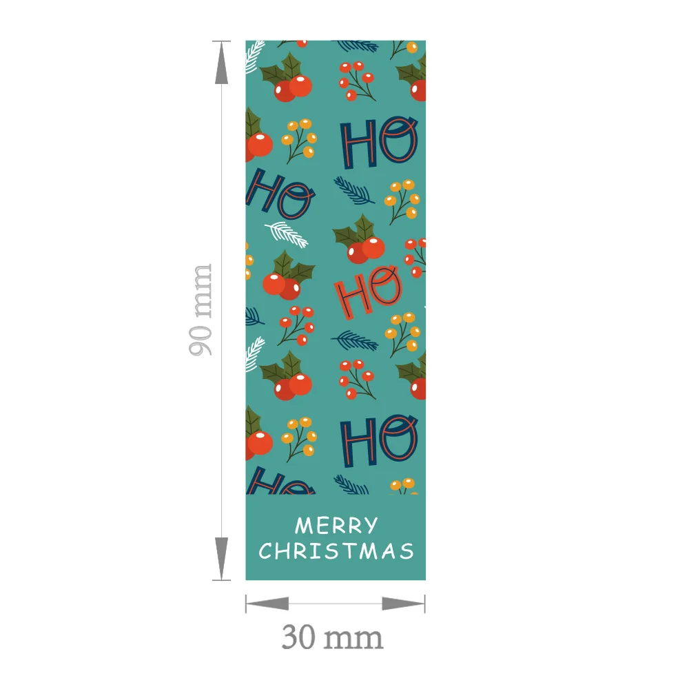 30 stücke 6 Stil Weihnachten Bäume Dekorative Aufkleber Frohe Weihnachten Aufkleber Verpackung Geschenk Box Label Weihnachten Tags Aufkleber – Detail 23