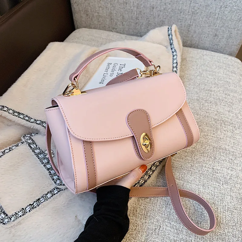 Trendy 2020autumn and Winter New Fashion Ladies Retro Messenger Bag Wild Portable Small Square High Quality Female | Багаж и сумки