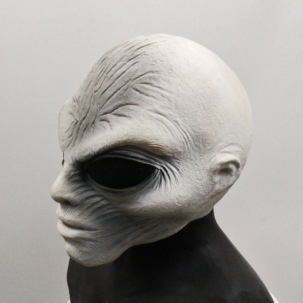 Латексная Маска инопланетянина Roswell UFO ET Outer Space, маска на всю голову, костюм, нарядное платье, вечерние, для фильмов, унисекс