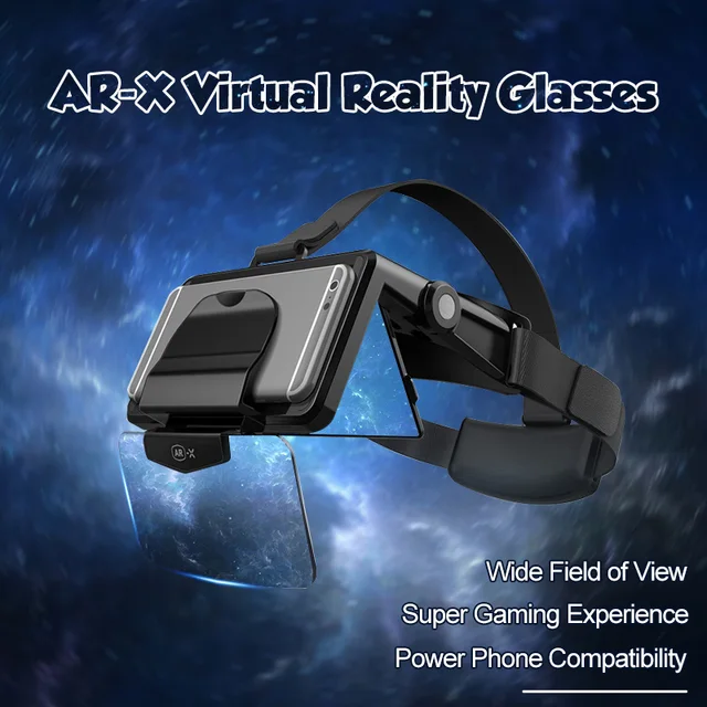 FIIT AR-X AR Smart Glasses Enhanced 3D VR Glasses Box Headphones Virtual Reality Helmet VR Headset For Smartphone 1