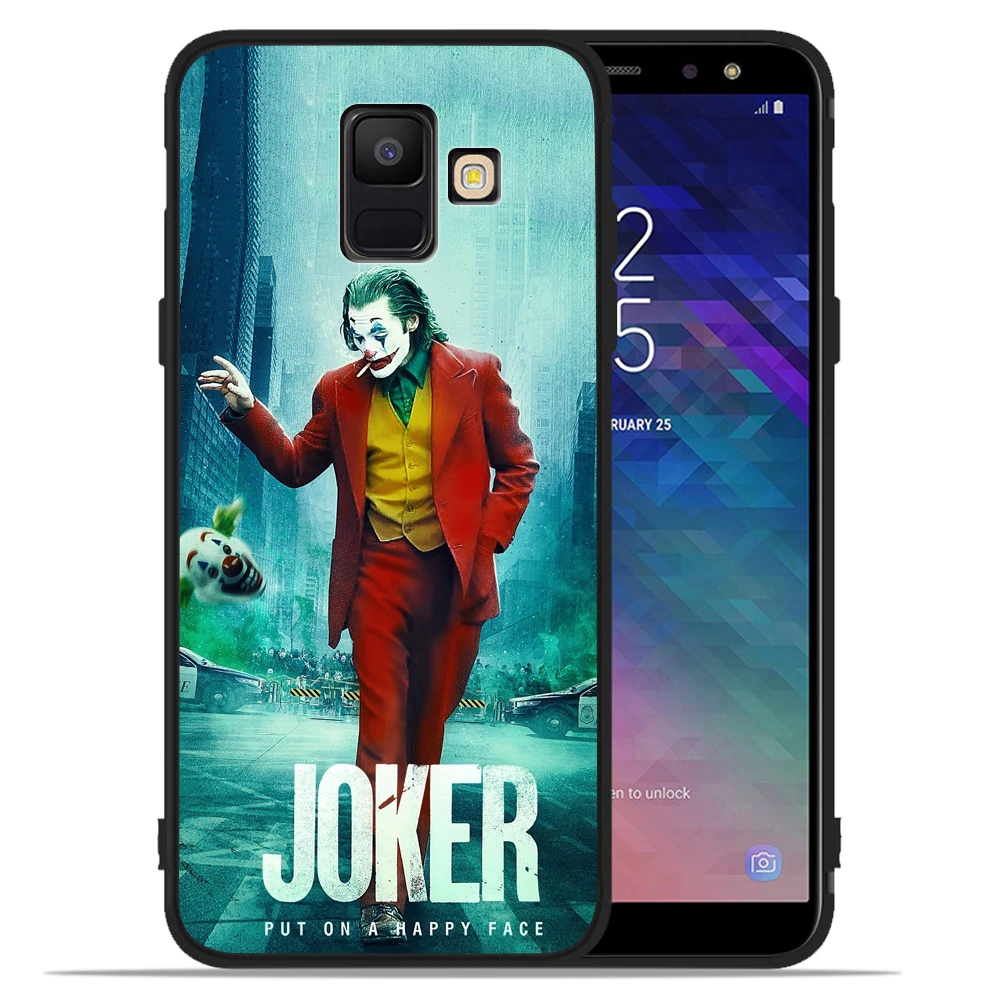 Джокер клоун плохой человек чехол для телефона для samsung Galaxy J8 J2 J4 J6 Plus J3 J5 J7 черный чехол Etui