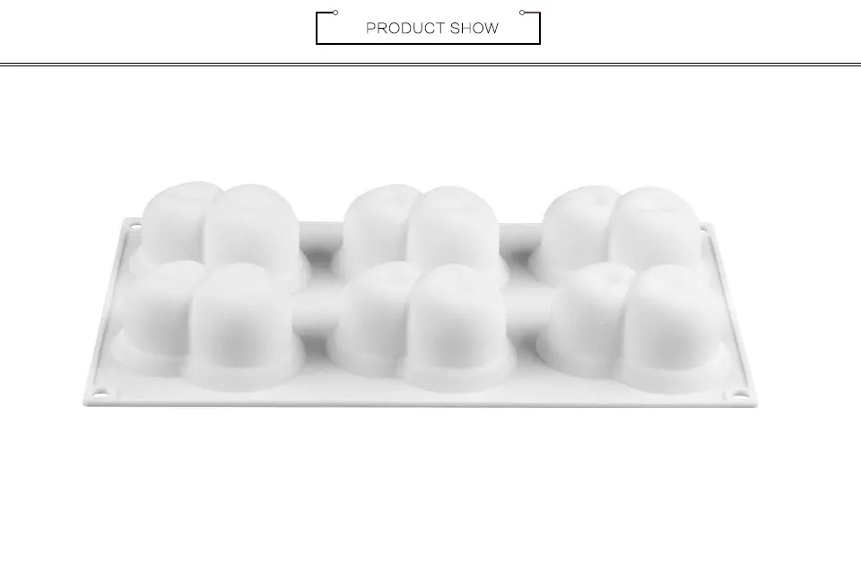 SILIKOLOVE New French Dessert Mousse Cake Silicone Mold 6 Forms Conjoined Cherry Silicone Molds Artificial Fruit Cake Decorating_01