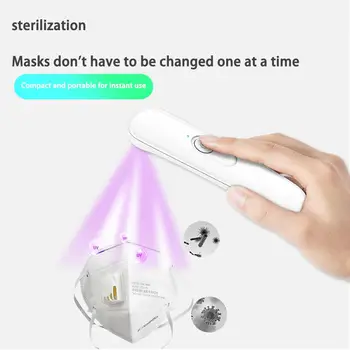 

CHUSE UV Light Sterilizer Portable Lamp Sanitizer Travel Wand Anti-Bacterial Rate 99% UVC Lamp Without Chemicals for Hotel House