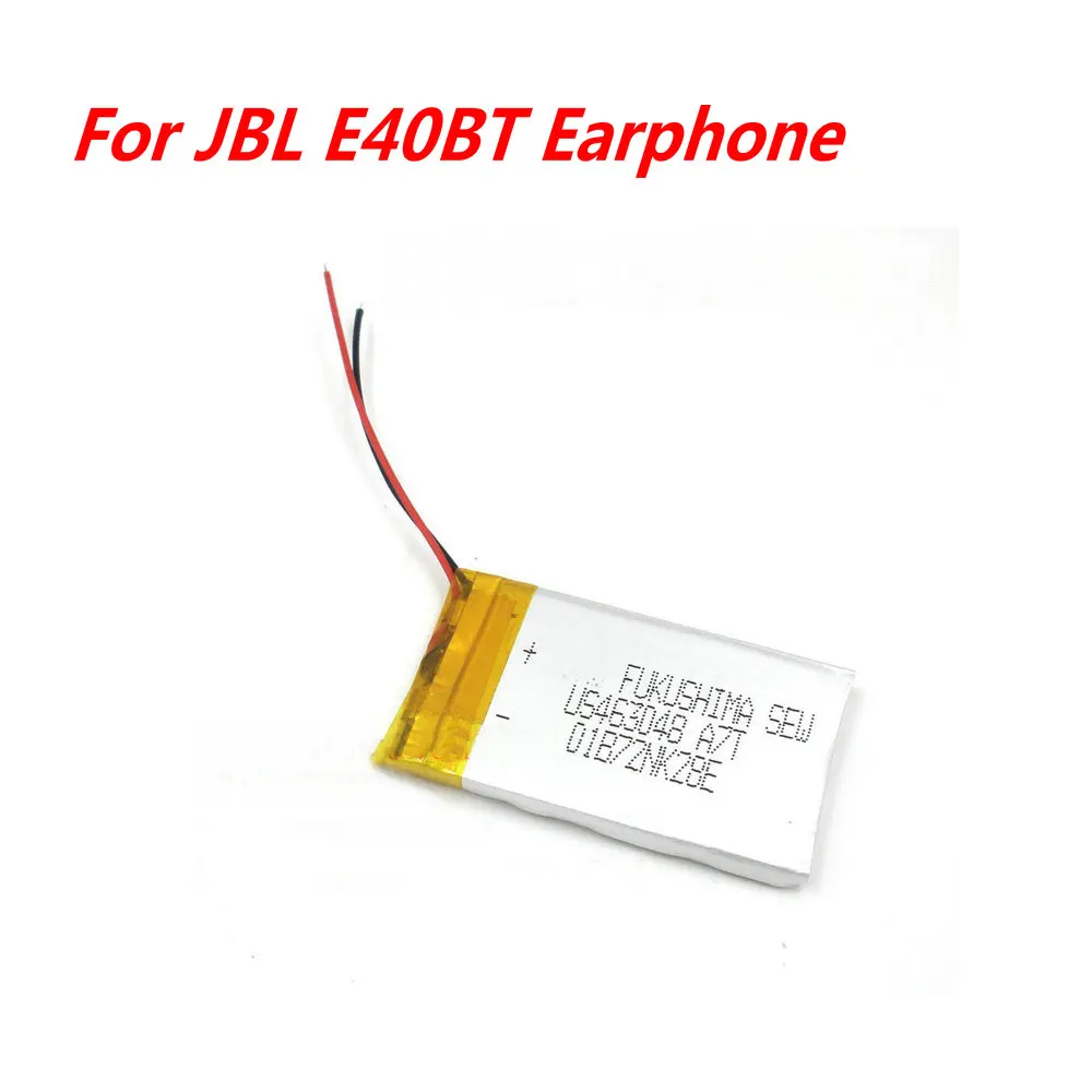 

High Quality 3.7V 750mAh 2 line Battery For JBL E40BT Earphone Replace the