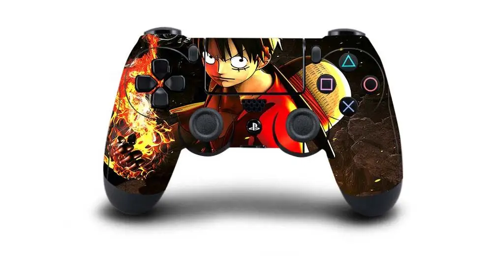 QBTM1484 1 шт. one piece Luffy PS4 наклейка для sony PS4 Playstation 4 для Dualshouck 4 игры PS4 контроллер наклейка s - Цвет: QBTM1484