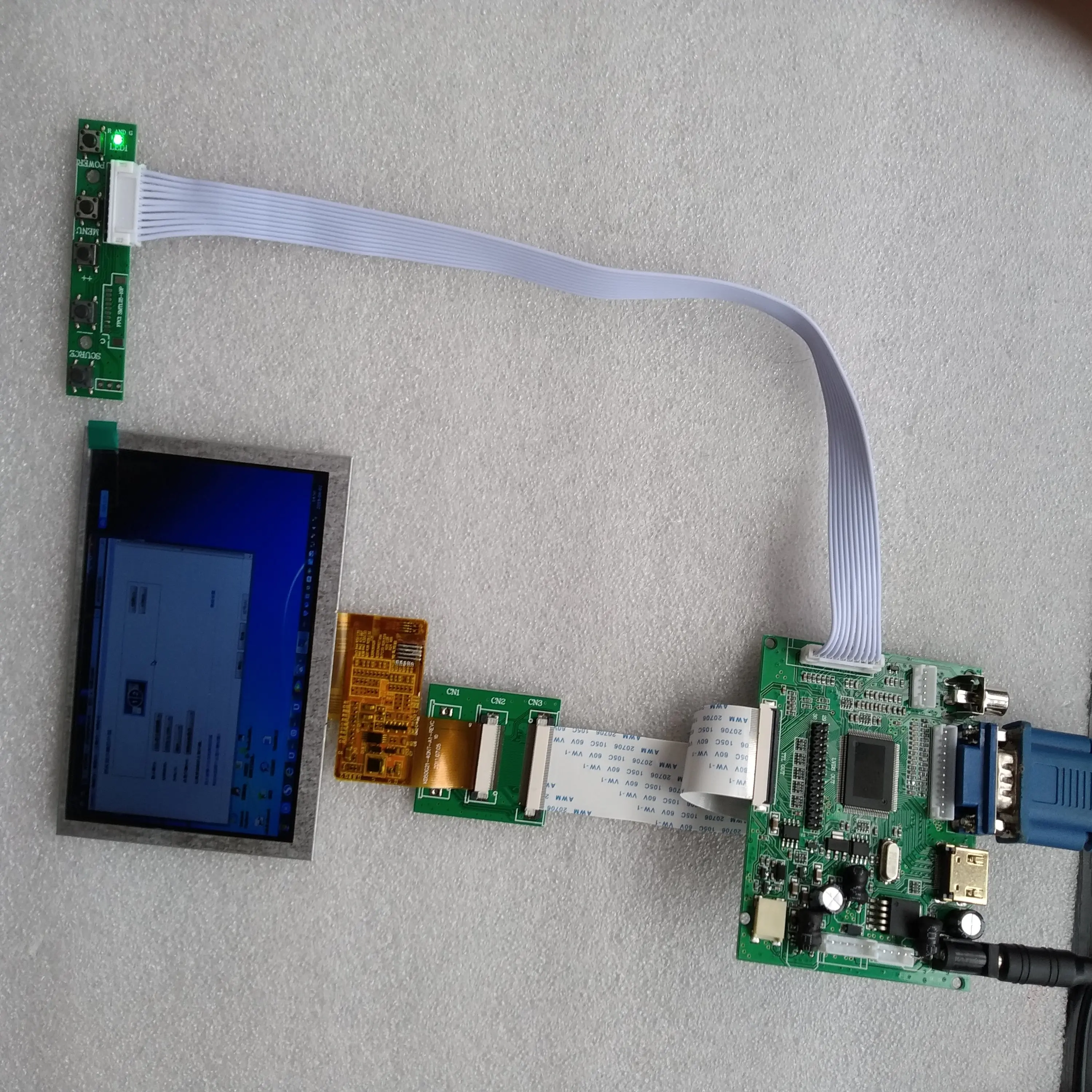 

VGA 2AV LCD Controller board 4.3" VS043T 004A HSD043I9W1 480x272 LCD Panel