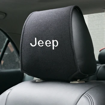 

1PCS Hot Car Headrest Cover Fit For Jeep Renegade Cherokee Xj Accessories Car Styling