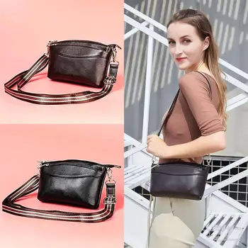 

Female 2020 New Leather Bag First Layer Cowhide Fashion Ladies Shoulder Casual Messenger Bag Female Bag