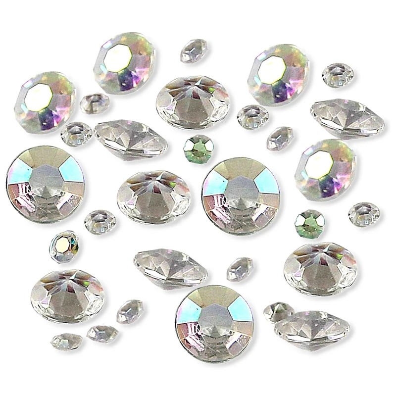 

BEST6000 Mixed Wedding Decoration Scatter Table Crystals Diamonds Acrylic Confetti AB Clear