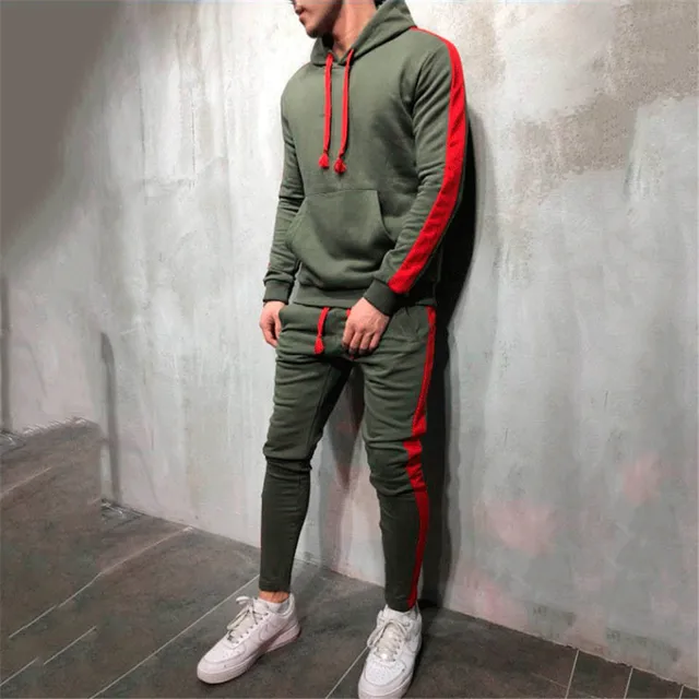 Men Sports Suits Sweatshirts Hoodie 