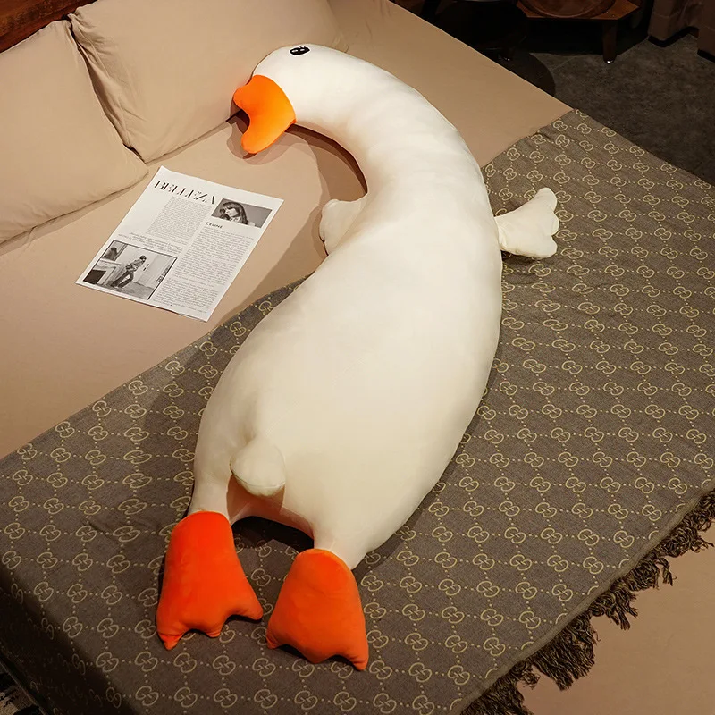 

100-160cm Long Sleeping Pillow Stuffed Dinosaur Unicorn Husky Goose Animal Plush Toys Kawaii Doll for Baby Girls Lovely Gift