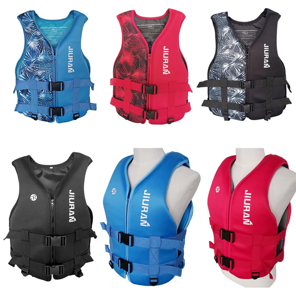 Chaleco salvavidas de neopreno para adultos y niños, seguridad para el agua, pesca, kayak, canotaje, natación, surf a la deriva, chaleco de seguridad