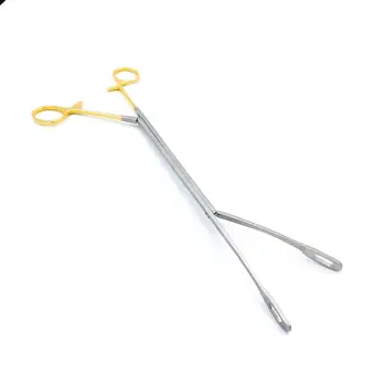 

Forester lung grasping grasper clamp forceps oval ring jaw left cur mic vats thoracoscopy thorat thoracic surgery instrument kit