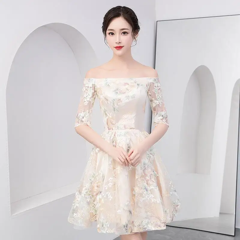 Классический улучшенный Cheongsam высокое качество vestidos элегантное свадебное платье невесты повседневные платья китайский стиль для женщин цветок Qipao - Цвет: Style D