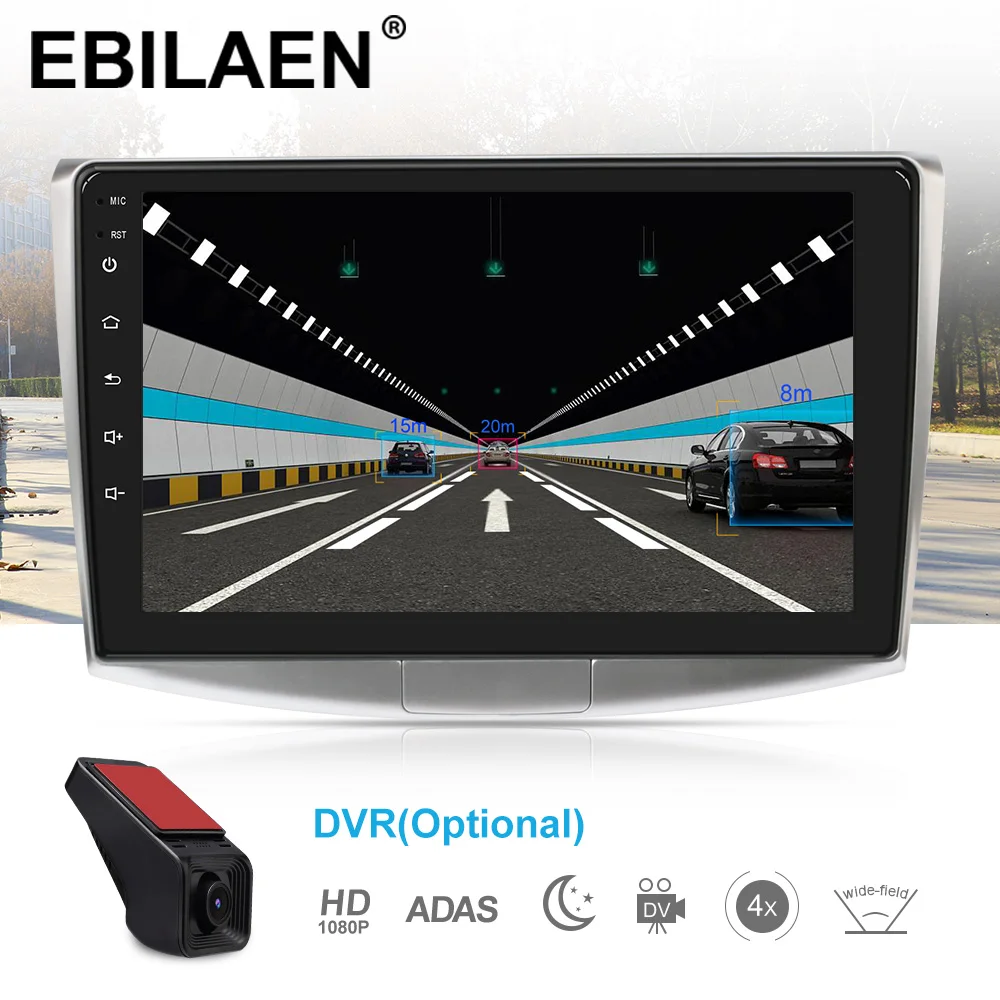 EBILAEN автомобильный Радио мультимедийный плеер для VW Volkswagen Passat B7 B6/Magotan 2Din Android 9,0 автомобильное радио с GPS навигационная система DVR камера