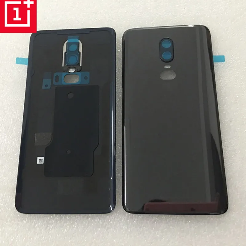 ONEPLUS 6 стекло задняя крышка корпуса Замена Задняя Дверь чехол батареи для Oneplus 1+ 6 six с объективом камеры стекло