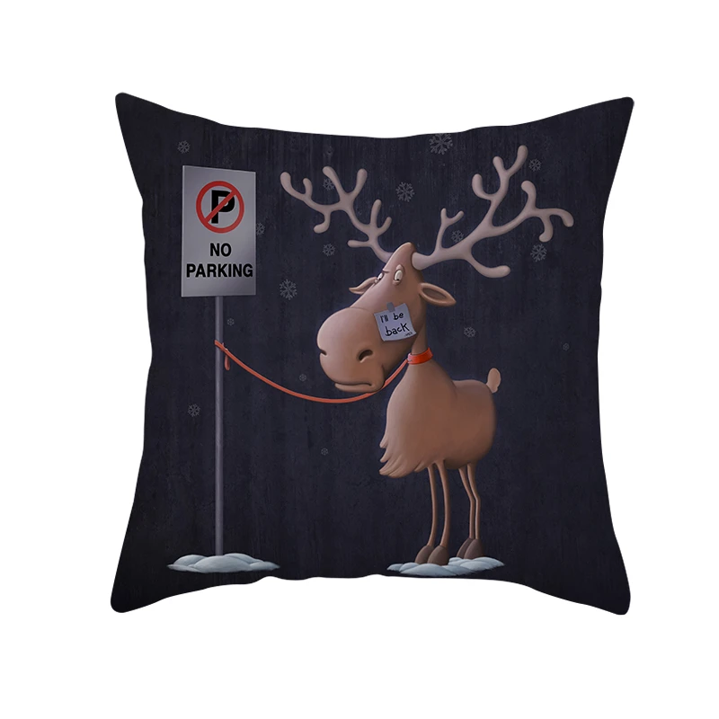 Fuwatacchi, подарок на Рождество, набивные наволочки для подушек, домашняя декоративная подушка в форме Санта-Клауса, чехол для дивана, наволочки 45*45 см - Color: PC12162