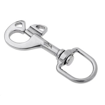 

3PCs Stainless Steel Swivel Eye Bolt Snap Spring Hook For Scuba Tech Diving