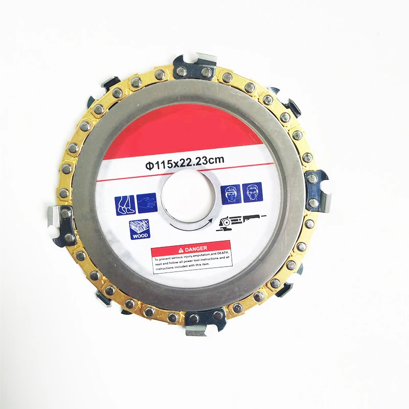 125mm 9 tooth 125 мм 9 зуб/115 мм 8 зуб пилы цепная пластина резьба по дереву режущий диск шлифовальный круг - Цвет: 125mm 9 tooth