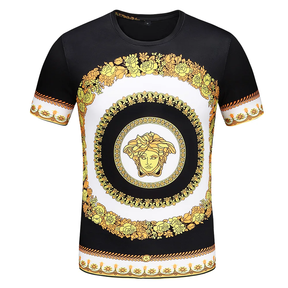

2019 Summer new t shirt men streetwear Cotton O-Neck Solid Print Casual mens Short fashion compression shirt tops 19