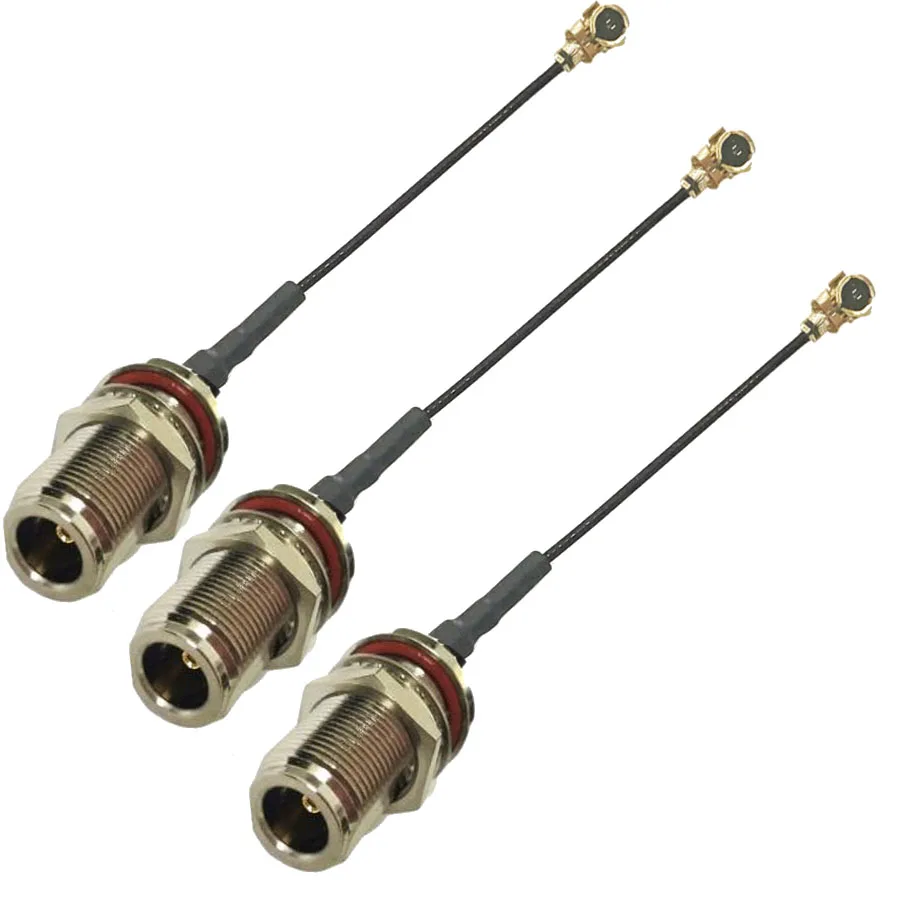 

1.13 IPX U.FL IPEX To N Female O-ring Waterproof Bulkhead Mount Nut Plug Connector RF Coaxial Pigtail Jumper 1.13mm Cable