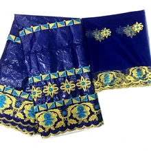 Прямая с фабрики Базен riche getzner бассейна riche getzner жаккардовая парча ткань с цветами в нигерийском стиле геле хедти