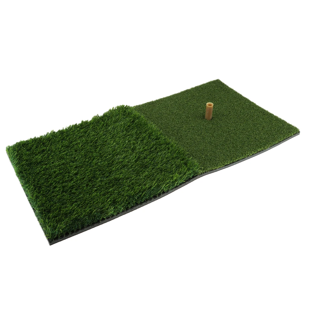 2 типа Травяной Коврик для гольфа, Тренировочный Коврик для ударов, 24 ''x 12'' для вождения, аксессуары для спортивных тренировок