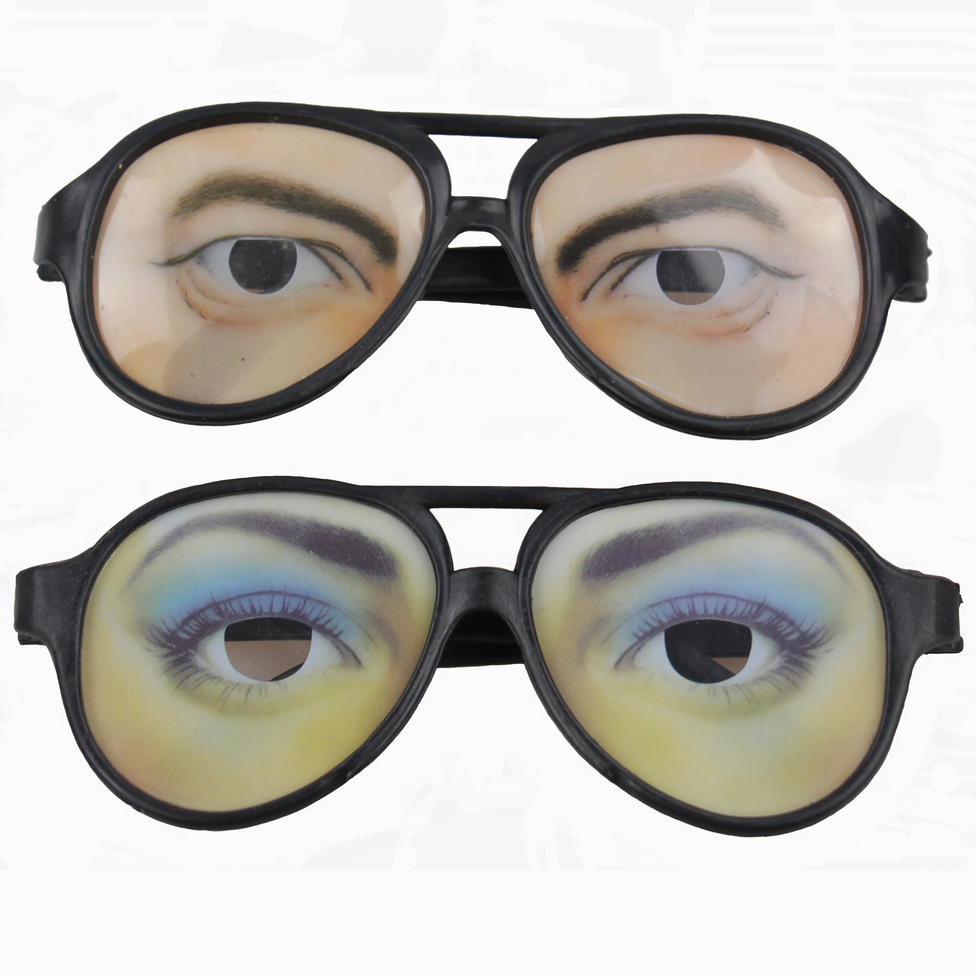 glasses with hanging mustache