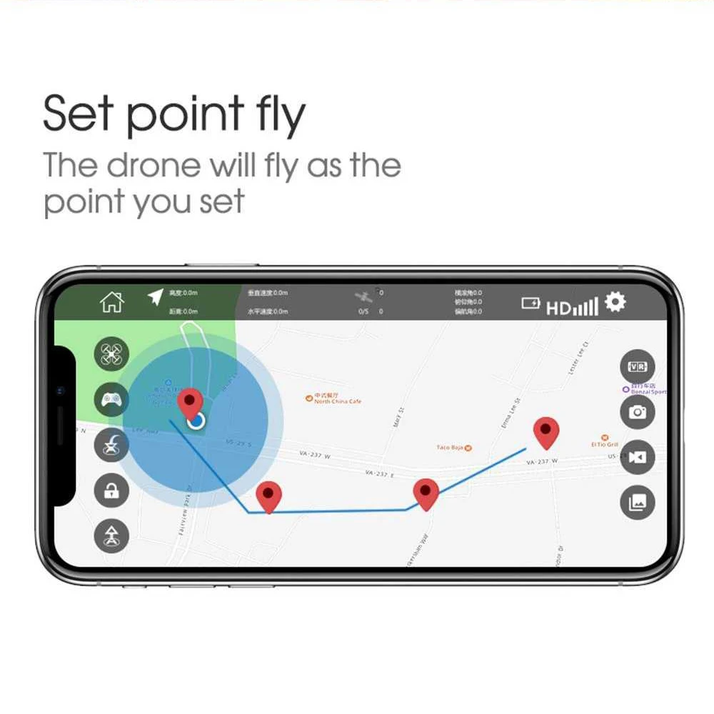 HR H1GPS Дрон FPV Радиоуправляемый Дрон с камерой 5G/2,4G WiFi видео в реальном времени автоматический возврат складной Радиоуправляемый квадрокоптер RTF 25 минут время полета