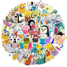 

10/50/100Pcs/Set Cartoon Stickers Adventure Time For Kids on The Phone Laptop Fridge Skateboard Travel Suitcase Sticker