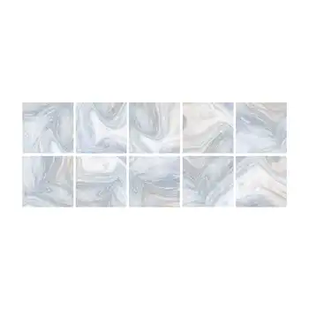 

10PC/Set Brick Pattern Wall Sticker Bath Pearl White Non-Slip Waterproof Tile Sticker Decals Self Adhesive Home Decor