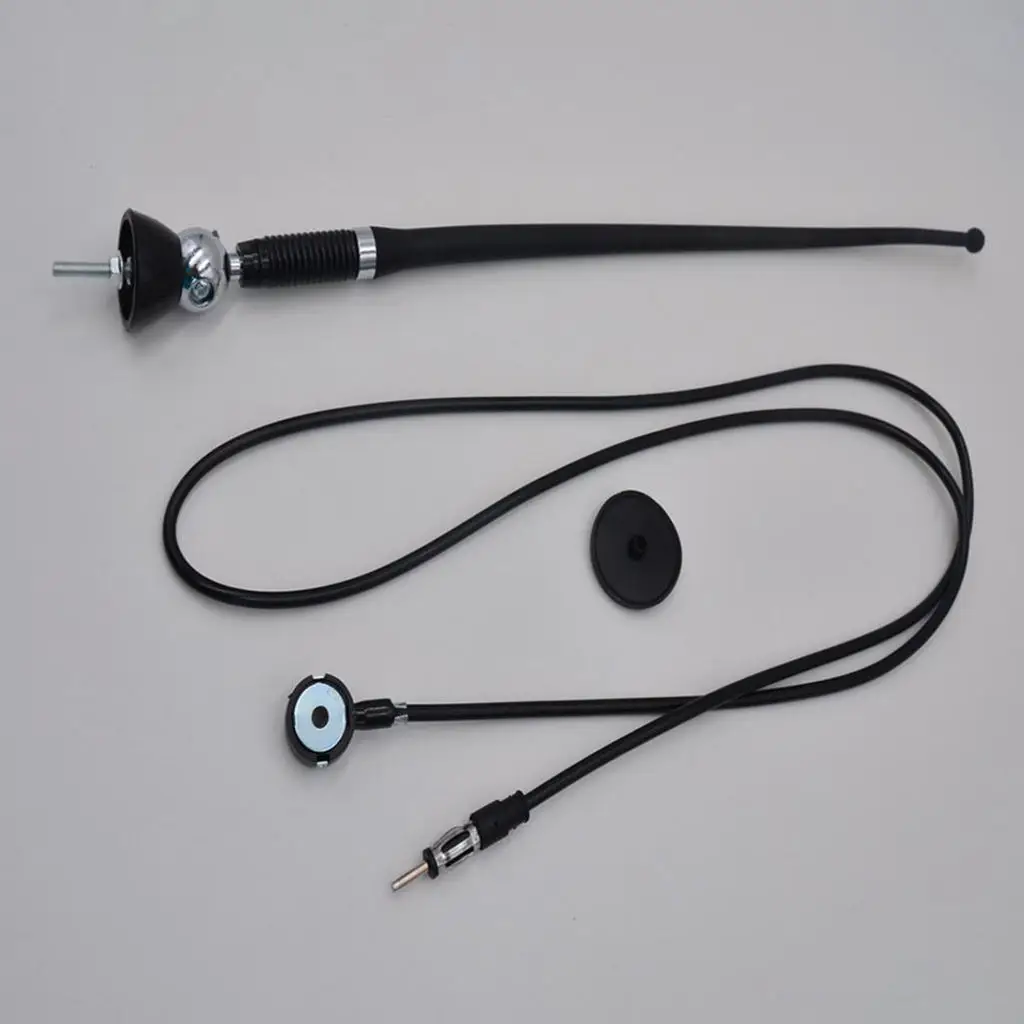 Car Aerials Extension Line Auto Flexible 180 Degree Rotating Base For