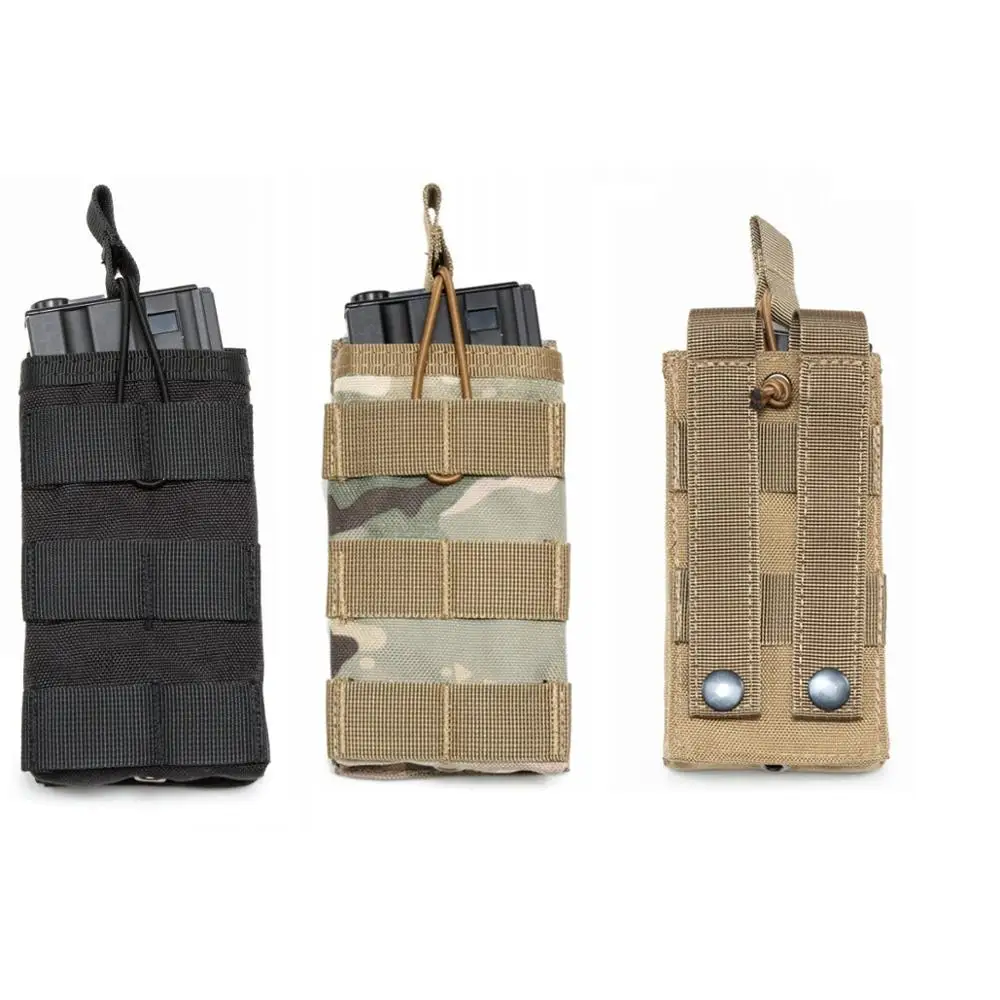 Охотничий страйкбол Molle тактический военный Molle зажим AR15 M4 5,56. 223 подсумок для одного магазина Wargame gear с открытым верхом картриджный мешочек