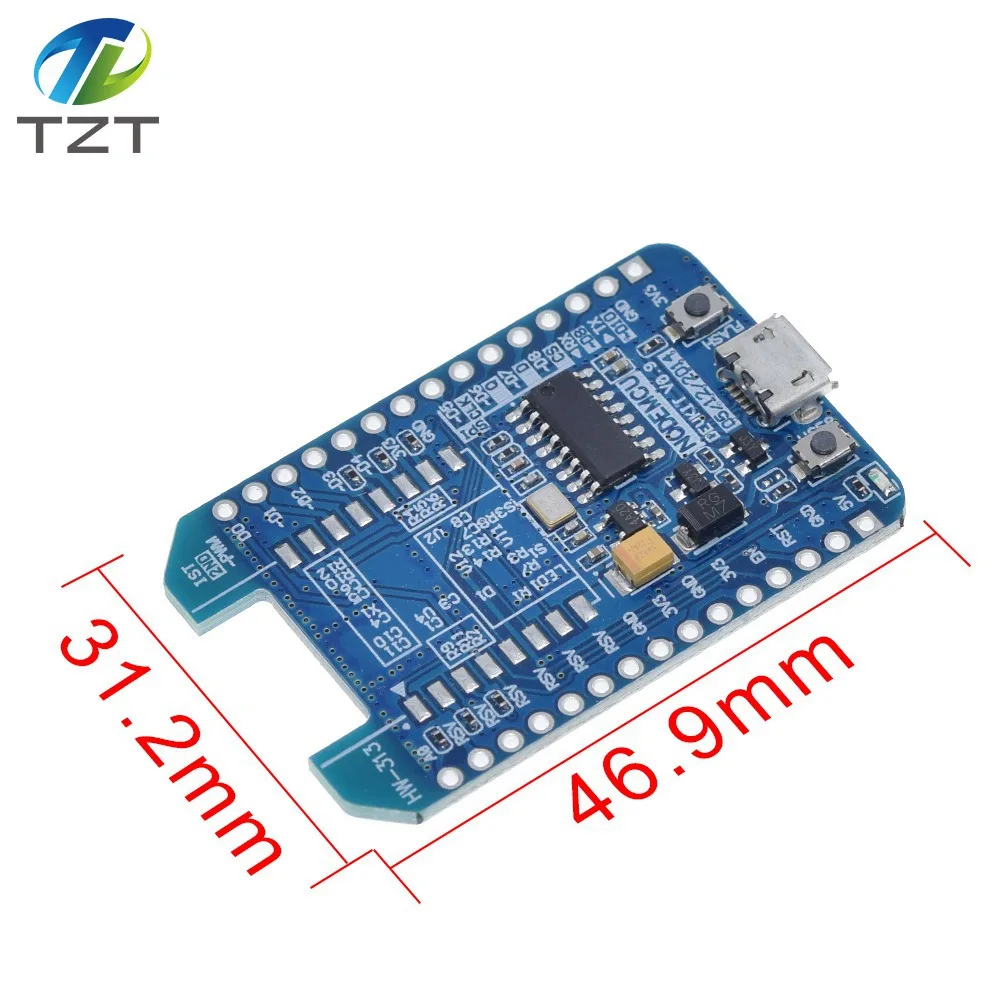 TZT ESP8266 ESP 12E 12F CH340 CH340G WIFI Интернет вещей адаптер пластина совместимый NodeMcu Lua Development